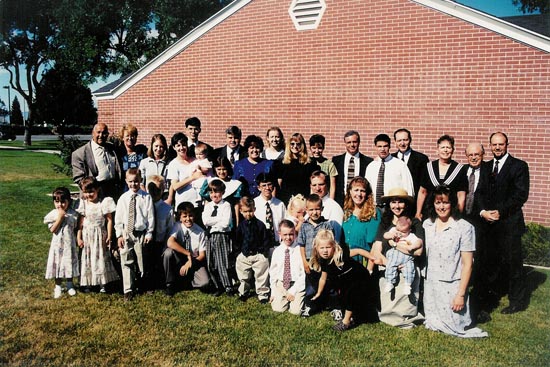 2001 Burnett family reunion in Malad, ID
